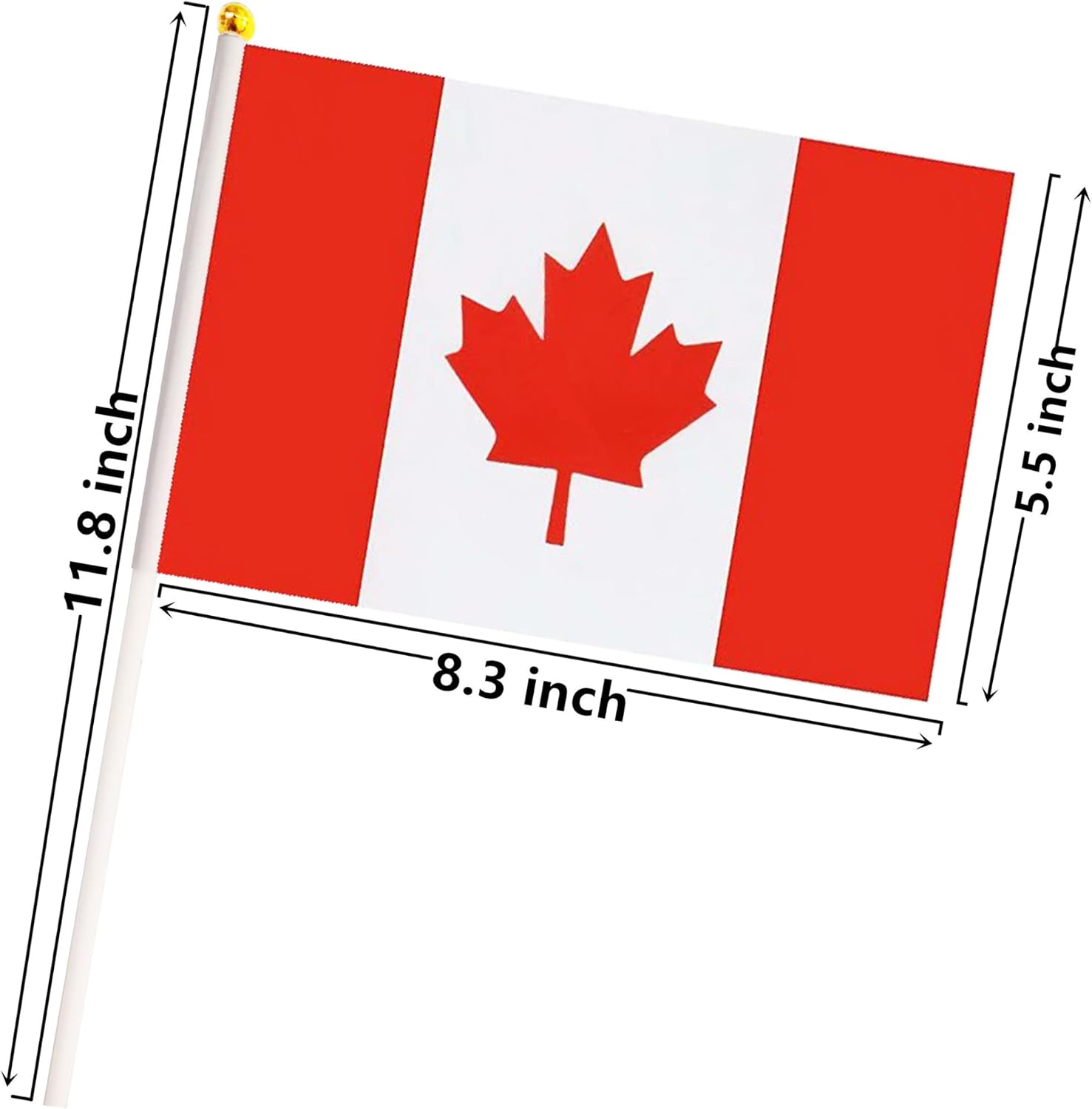 50 Pack Nicaragua Nicaraguan on Stick Flags,Small Mini Hand Held Nicaragua Nicaraguan Flags 5.5x8.3 Inch, Grand Opening, Carnival,Party Events Celebration