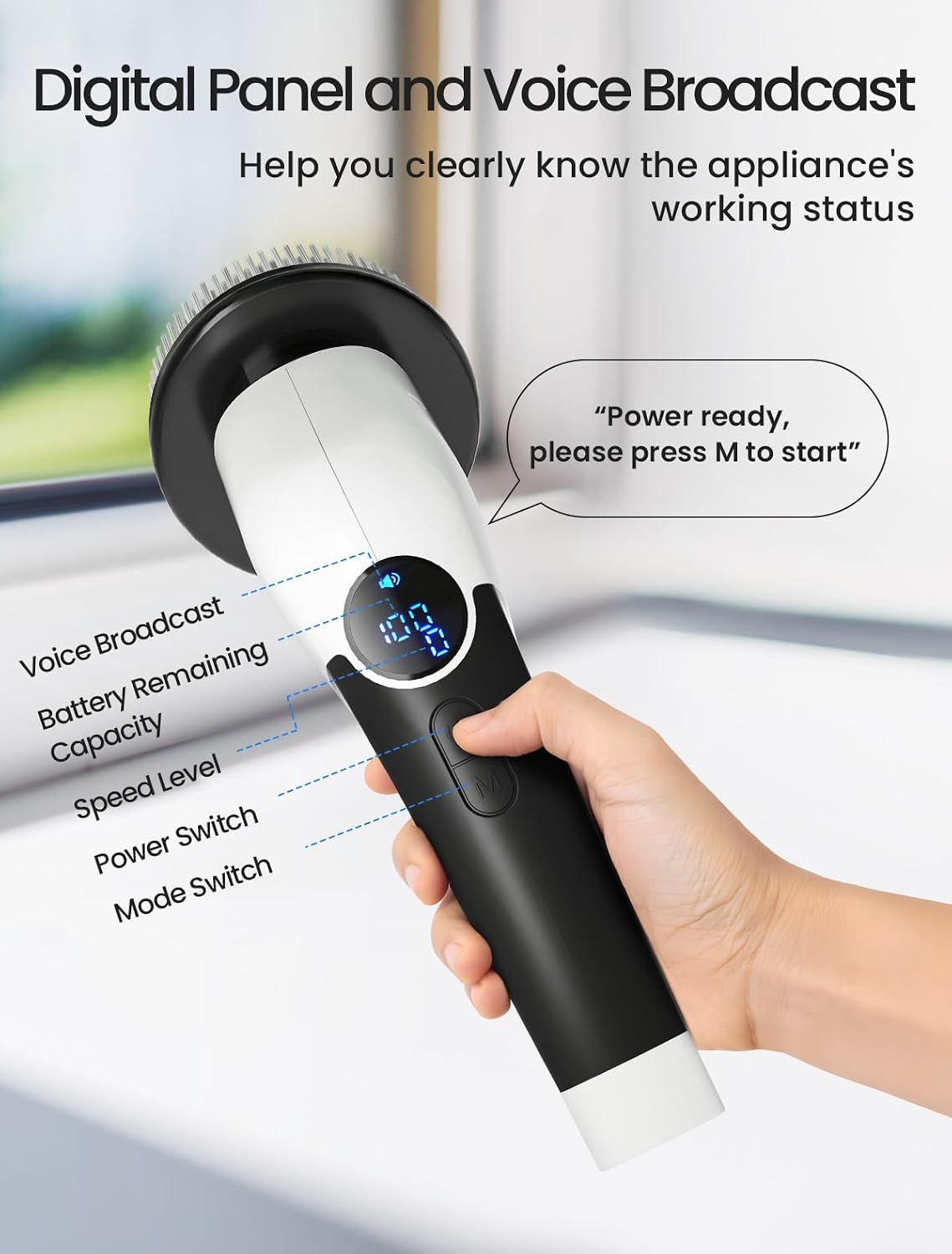 Keimi Electric Spin Scrubber, 2025 New Cordless Shower Cleaning Brush with 8 Replaceable Brush Heads, 3 Adjustable Speeds