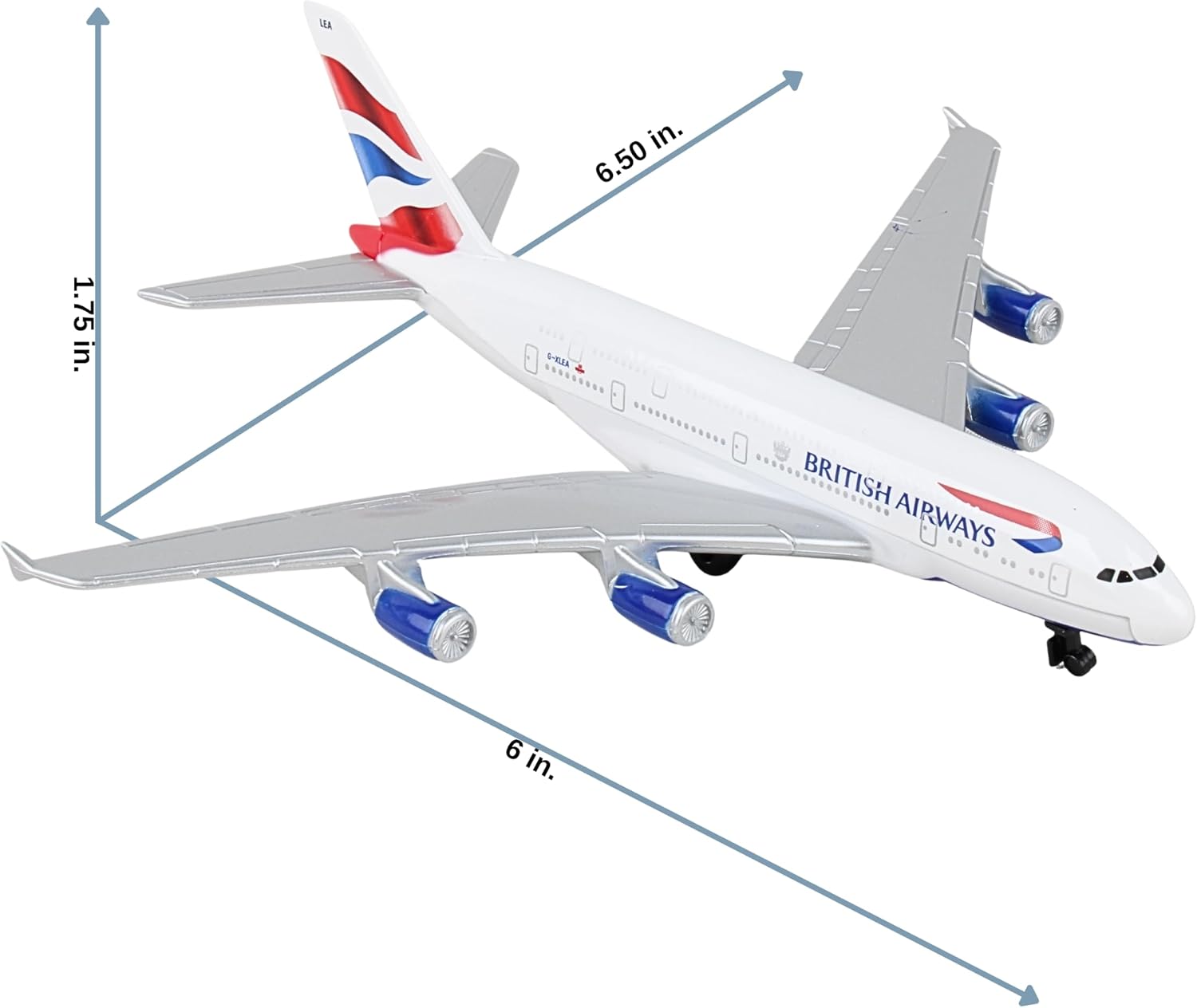 Daron British Airways Concorde Single Plane Toy , White Small