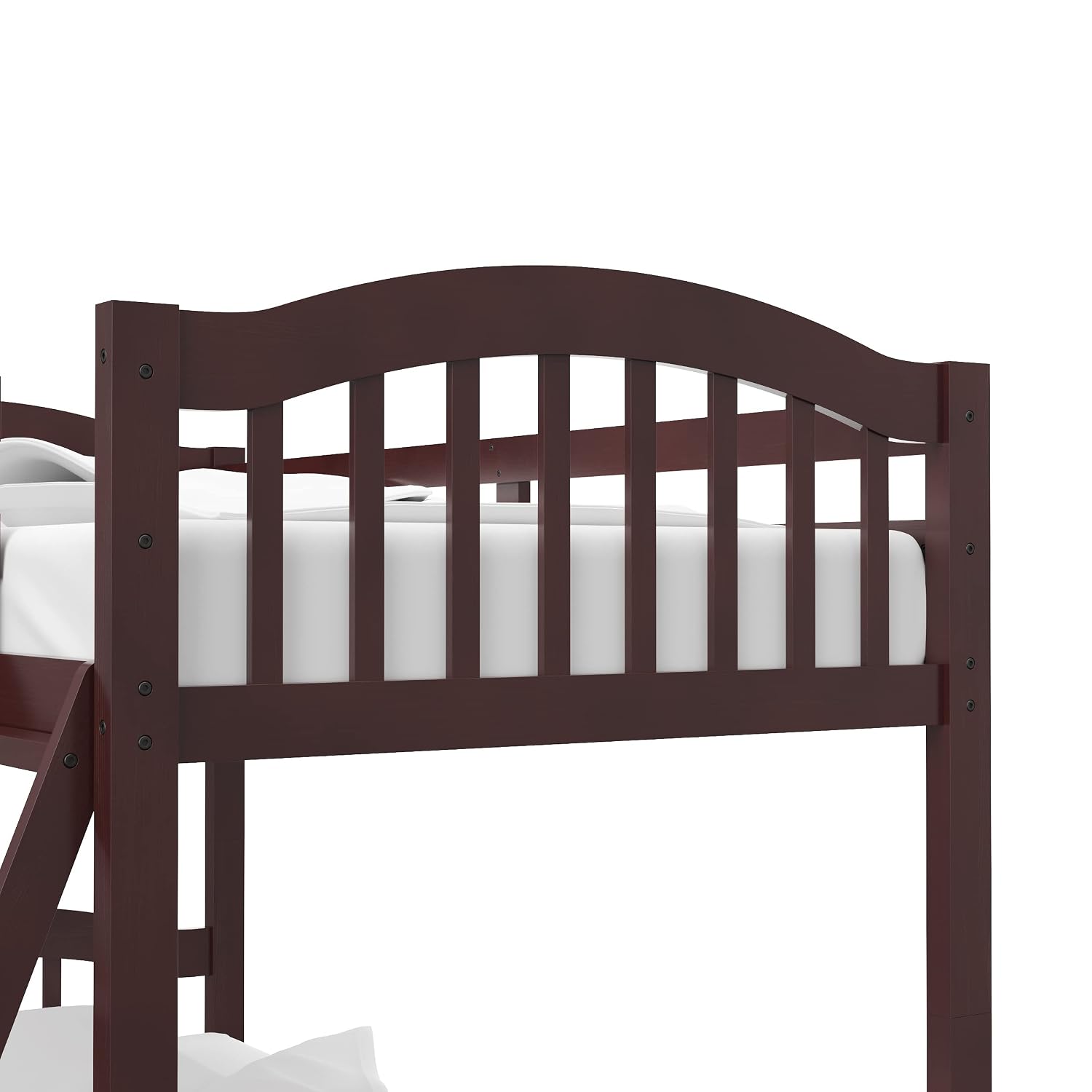 Storkcraft Long Horn Twin-Over-Twin Bunk Bed, White | GREENGUARD Gold Certified, Converts to 2 Individual Twin Beds, Wood Bunk Bed for Kids Bedroom, No Box Spring Required