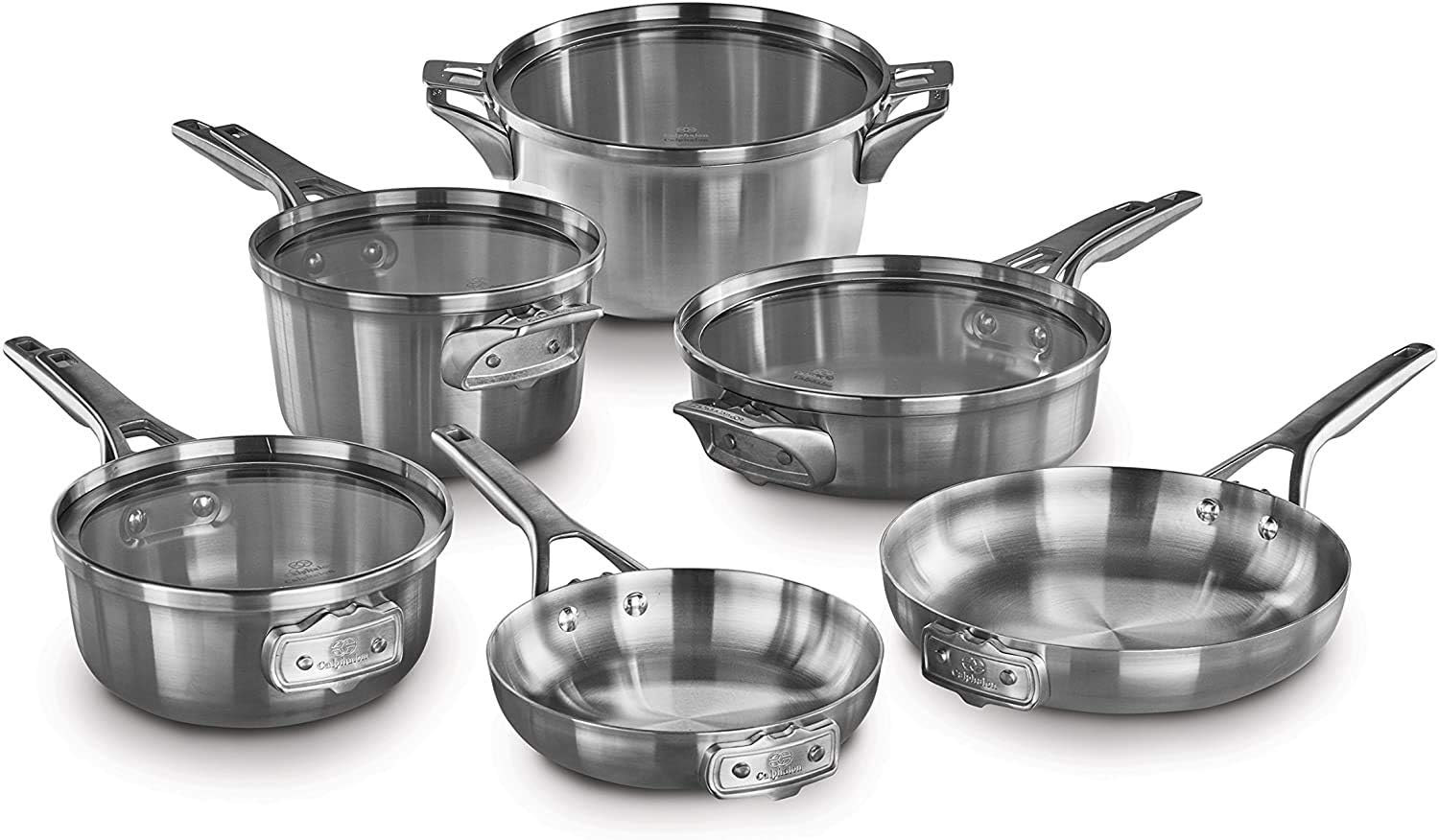 Calphalon Premier Space-Saving Stainless Steel Pots and Pans