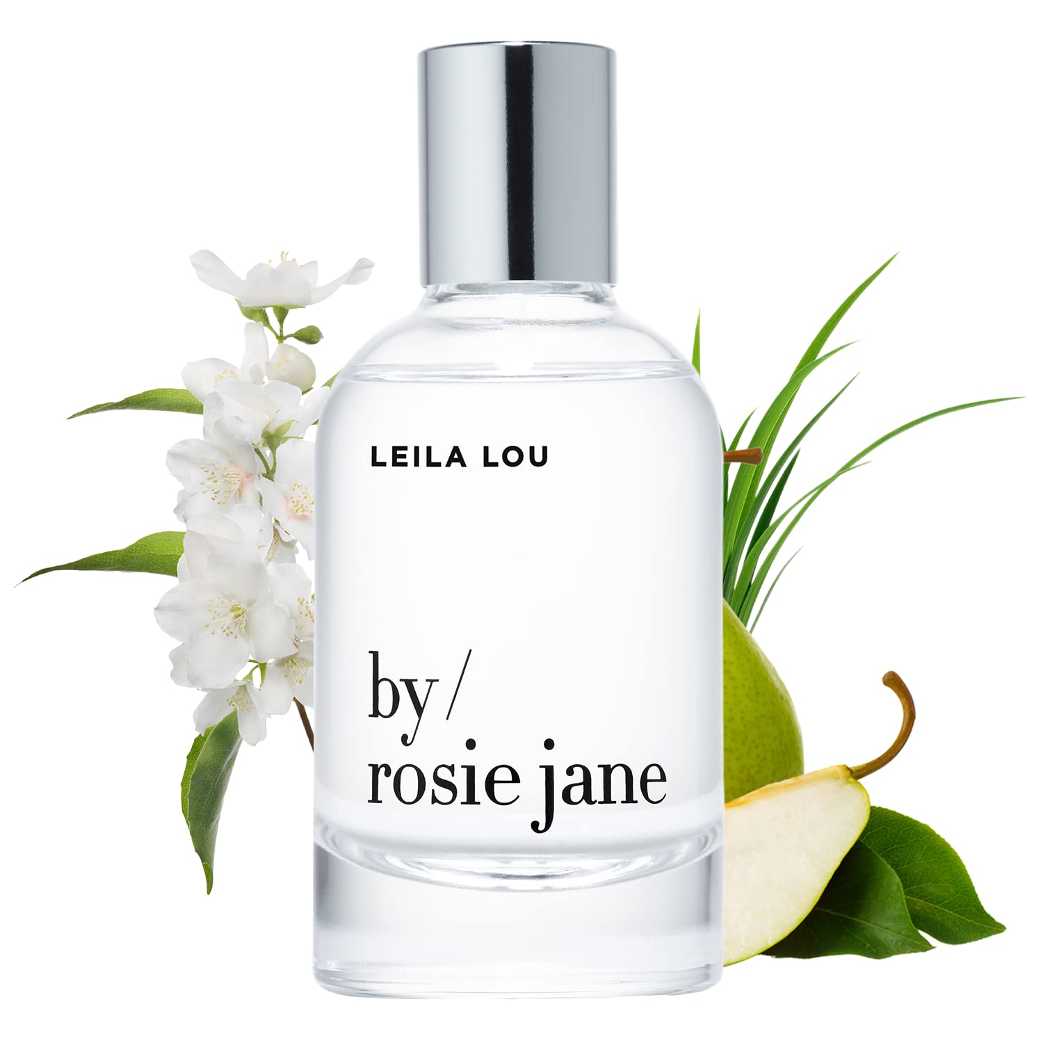By Rosie Jane Eau De Parfum Spray (Leila Lou) - Clean Perfume for Women - Non-Toxic Body Mist with Notes of Juicy Pear, Sweet Jasmine & Tangerine Skin - Paraben, Sulfate & Phthalate Free (50ml)