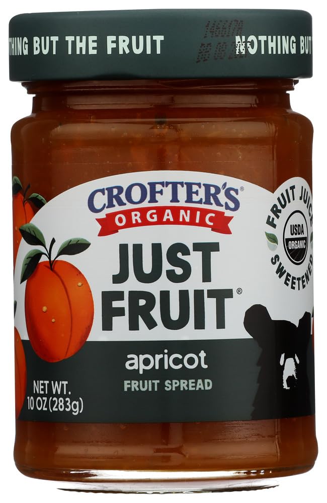 Crofters Organic Apricot Just Fruit Spread, 10 oz