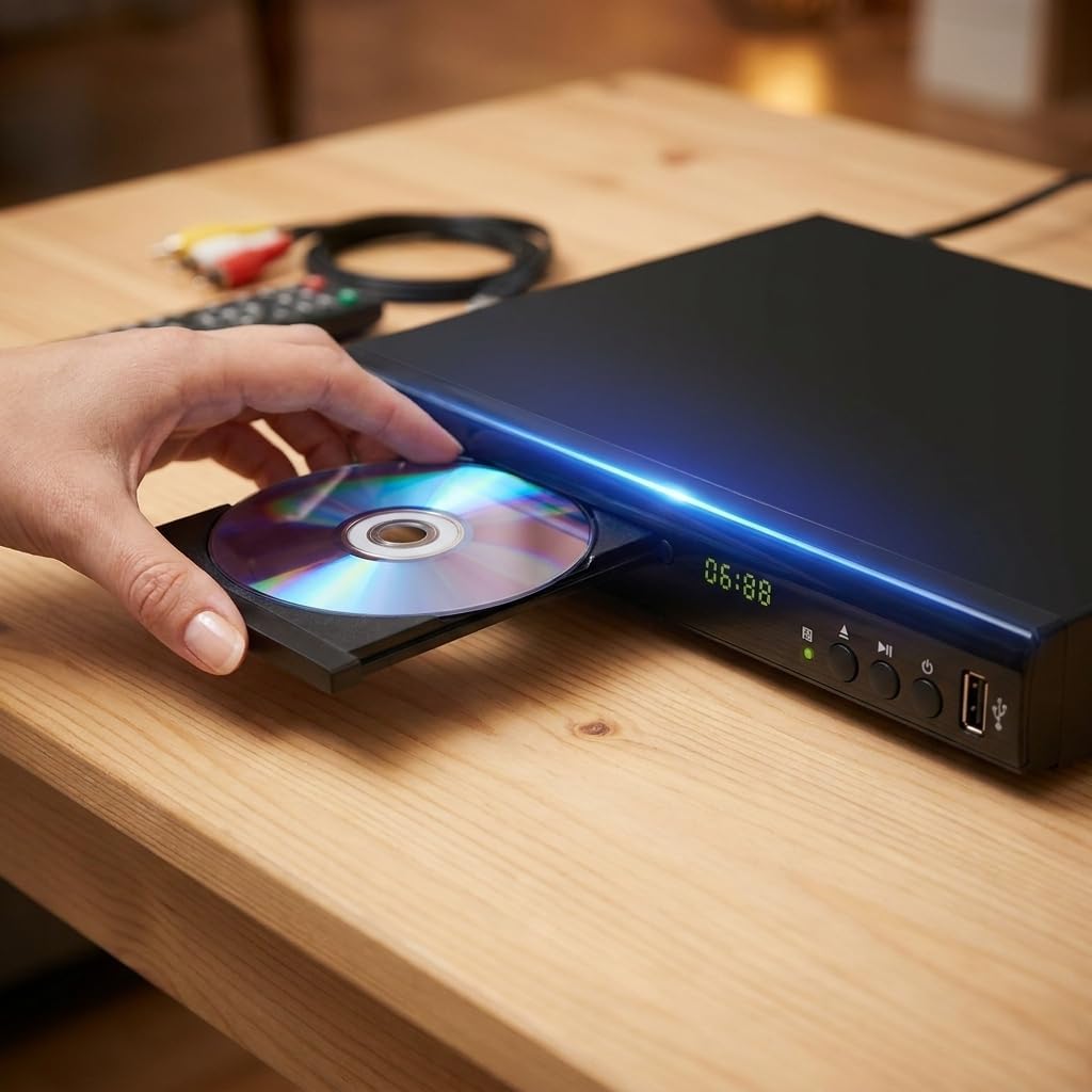 Blu Ray DVD Player, 1080P Home Theater Disc System, Play All DVDs and Region A 1 Blu-Rays