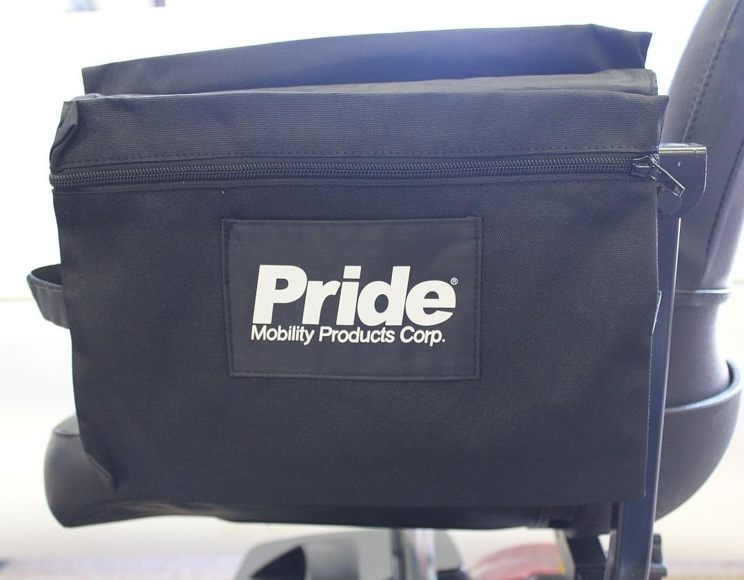 Pride Mobility Large Dual Saddle Armrest Mount Bag for Scooter and Powerchair-DWR1020D016