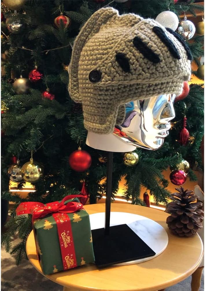 Creative Barbarian Knit Beard Hat Funny Knit Cap Wig Beanie Hats
