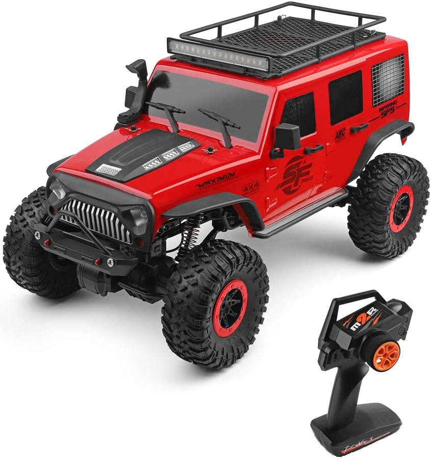 GoolRC WLtoys 104311 RC Car, 1/10 Scale 4WD 2.4Ghz Remote Control Car, Brushed Motor Off-Road Crawler Car RTR for and Adults