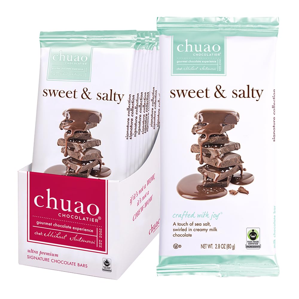 Chuao Chocolatier Ravishing Rocky Road Milk Chocolate Bars | Gourmet Almond Vegan Marshmallows Artisan No Preservatives | 10 Pack (2.8 oz each)