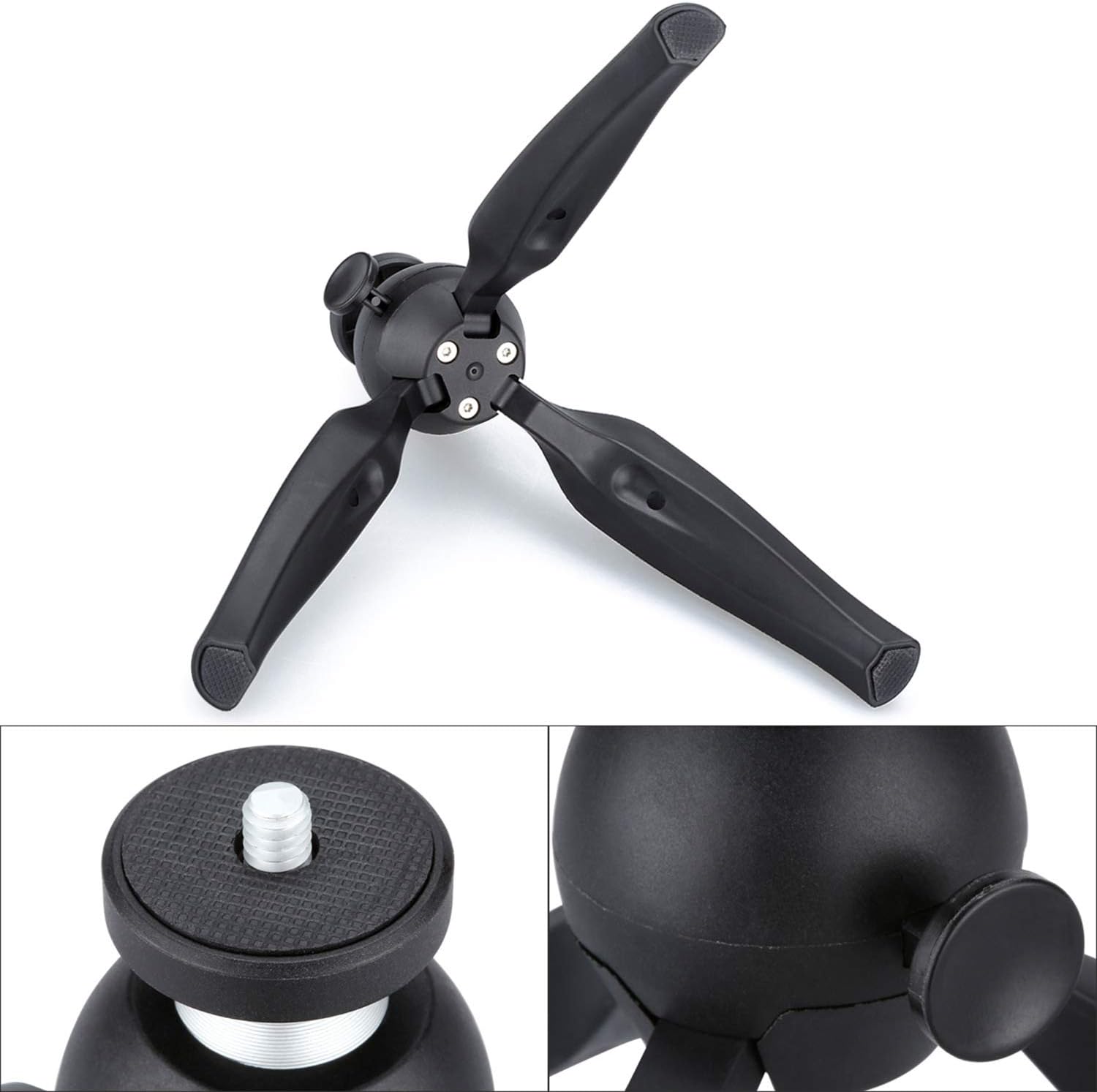 3-in-1 Zoom Recorder Tripod, Clamp Mount Stand Accessory Kit for Zoom Recorder H6 H5 H4n H2n H1n