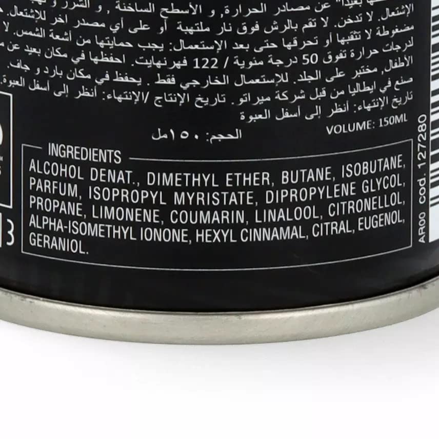 Malizia Uomo Aqua Deodorant Spray 150 Ml / 5 Oz.