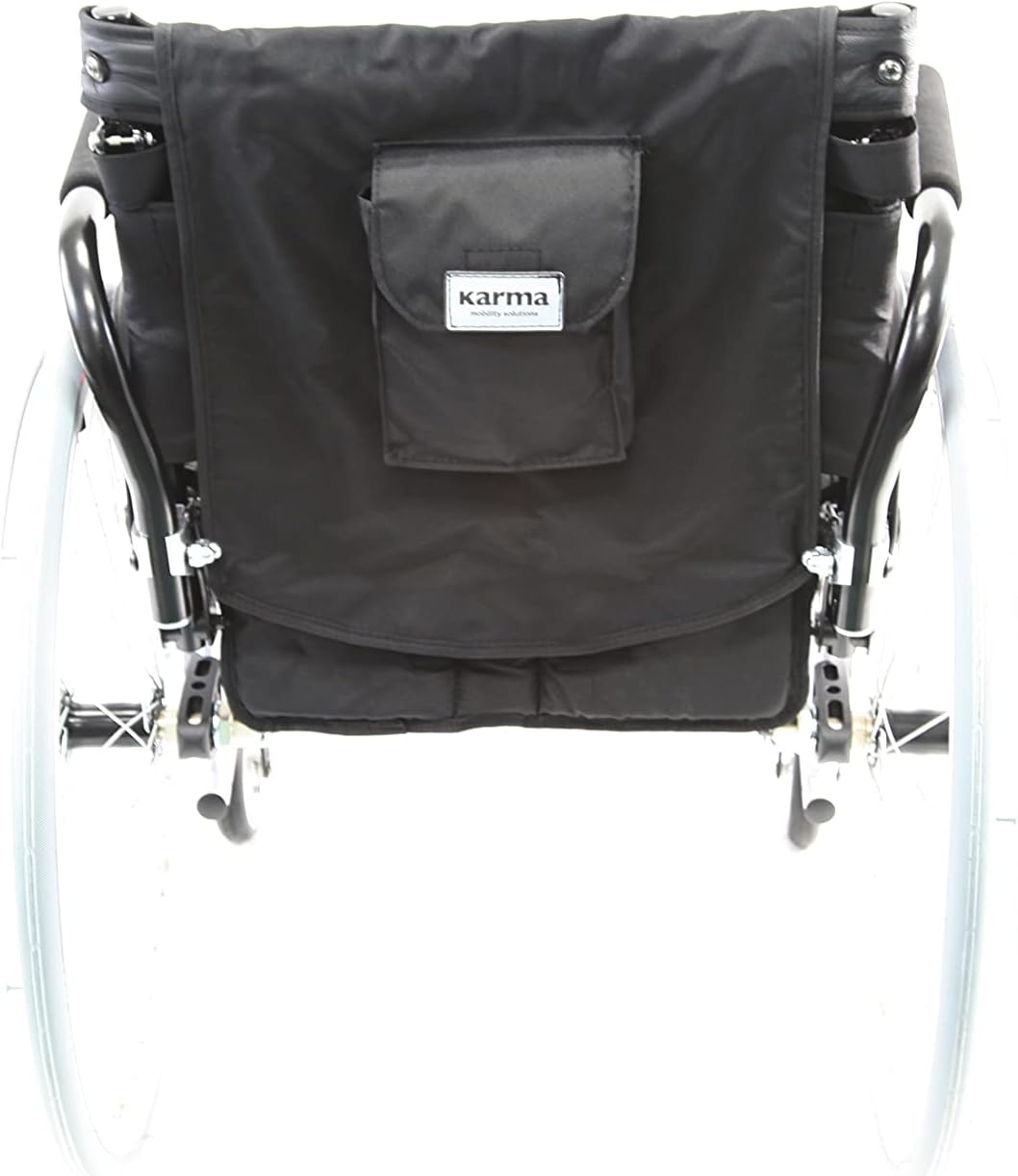 Karman White Frame Ultra Lightweight Wheelchair, 18" D x 18" D