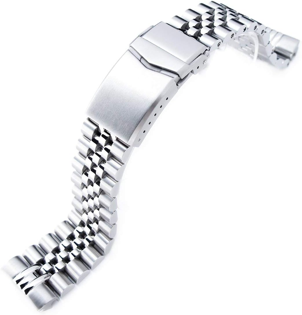 MiLTAT 22mm Watch Band for Seiko Turtle SRP775 SRP777 SRPA21, Super-J Solid Screw-Links