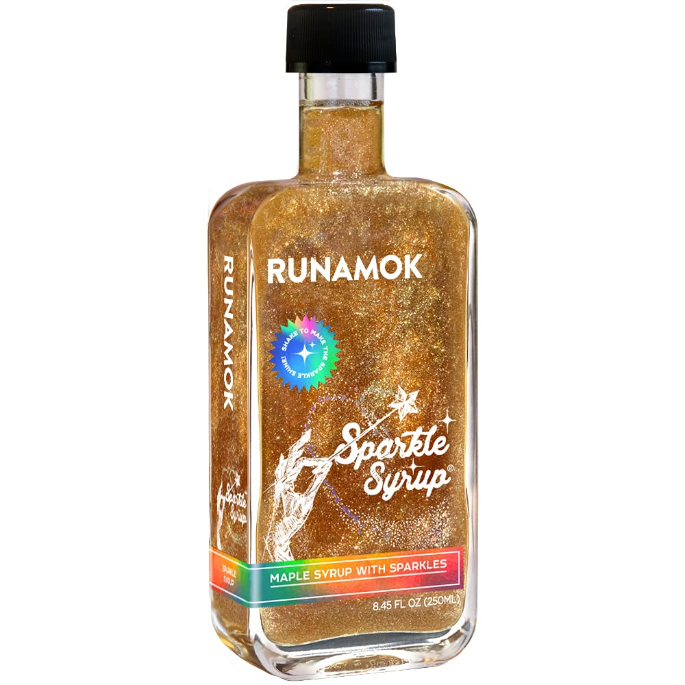 Runamok Maple Cinnamon-Vanilla Infused Maple Syrup - Authentic & Real Vermont Maple Syrup | Gluten Free & Natural Sweetener | Breakfast, Coffee, Pancakes Maple Syrup | 8.45 Fl Oz (250mL)