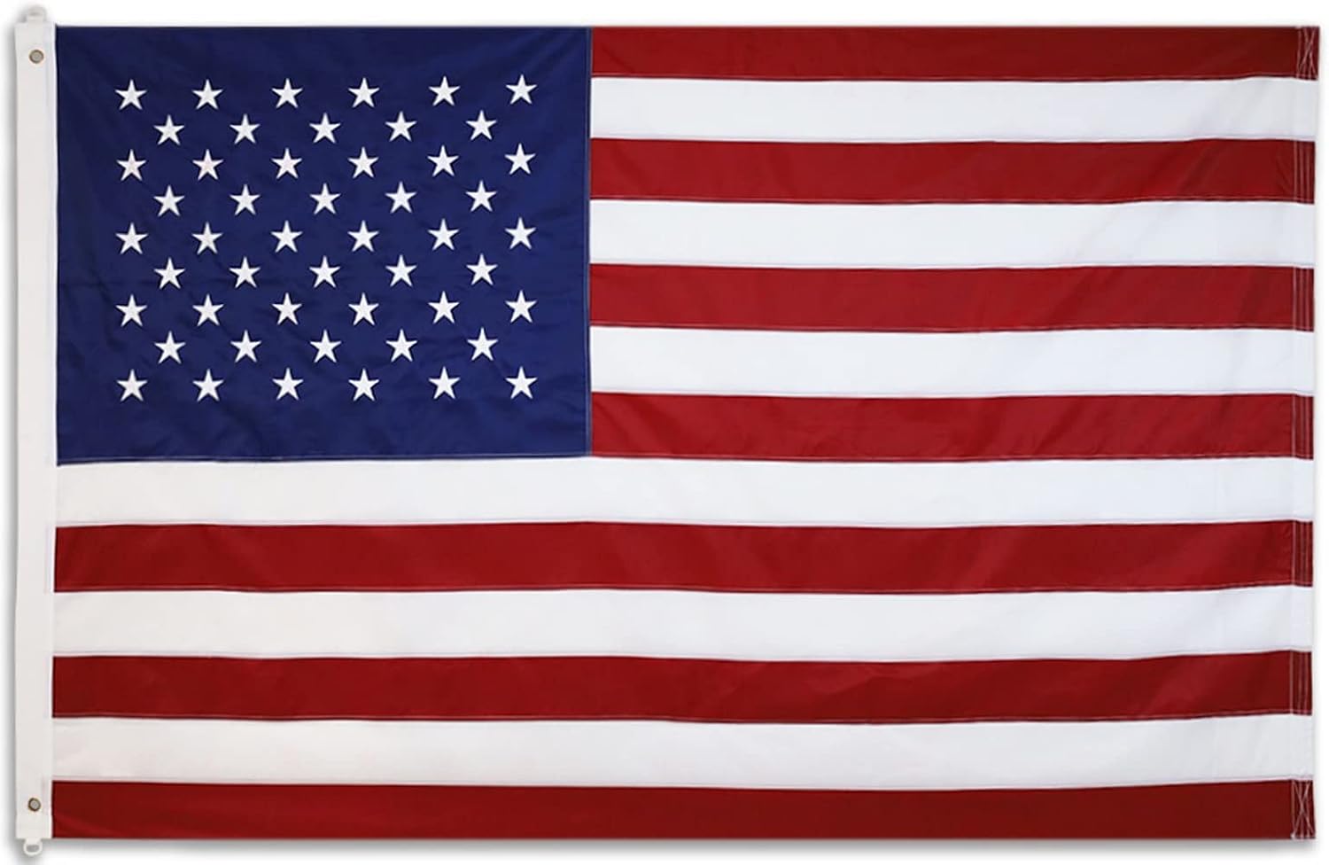 Grace Alley American Flag: 5x8 FT US Flag - 100% Made In USA - Embroidered Stars and Sewn Stripes and Brass Grommets