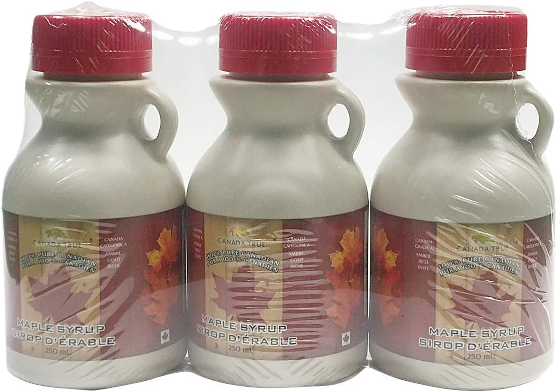 CANADA TRUE Pure Maple Syrup(Amber) (3x100ml)
