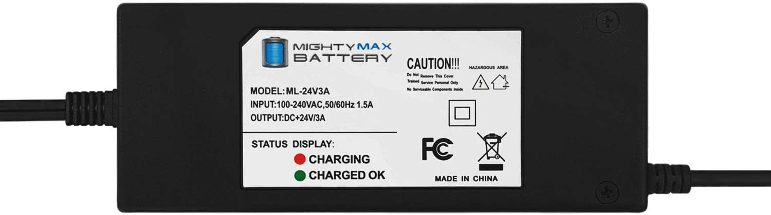 Mighty Max Battery 24 Volt 5 Amp Wheelchair Battery Charger Brand Product
