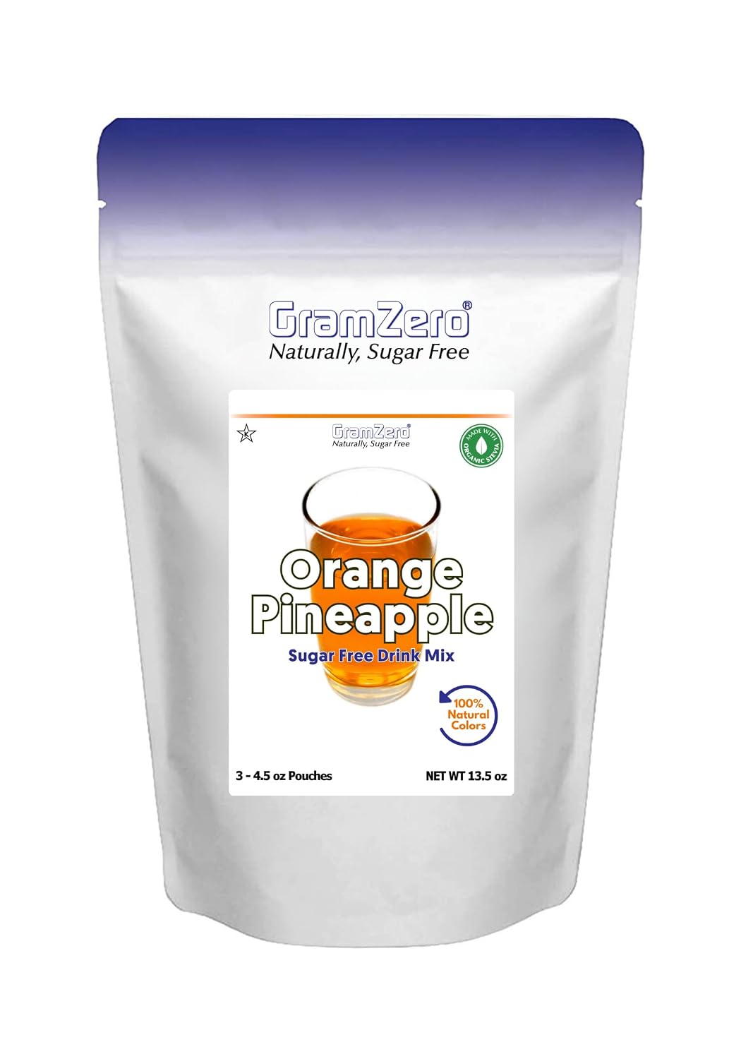 GramZero Raspberry Blush, Sugar Free Drink Mix, Pitcher Pack, Great For Nutrition Club Loaded Tea, Zero Calorie, Stevia Sweetened