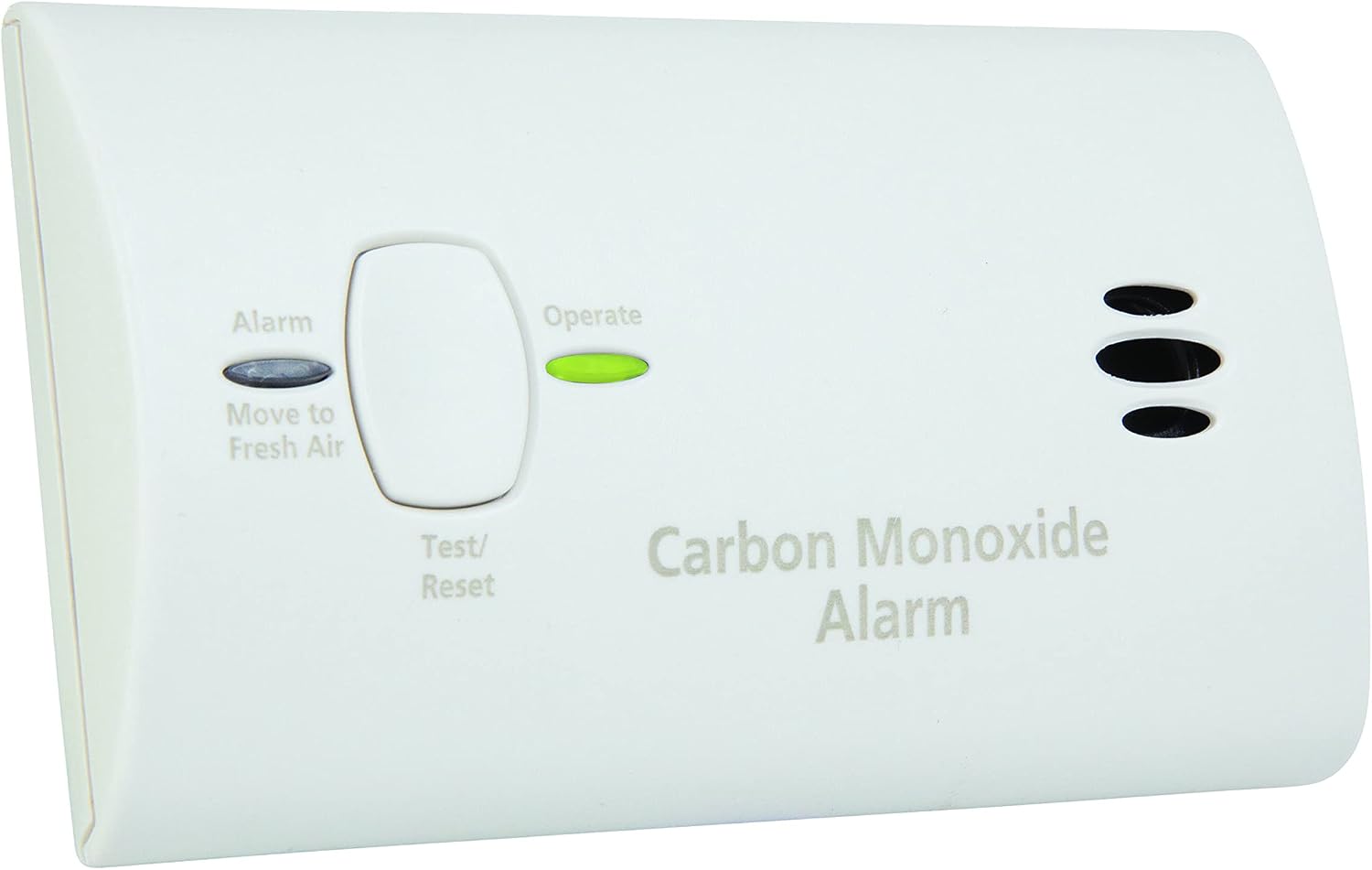 Kidde Carbon Monoxide Detector, Battery Powered CO Alarm with LEDs, Test-Reset Button, Low Battery Indicator, Portable