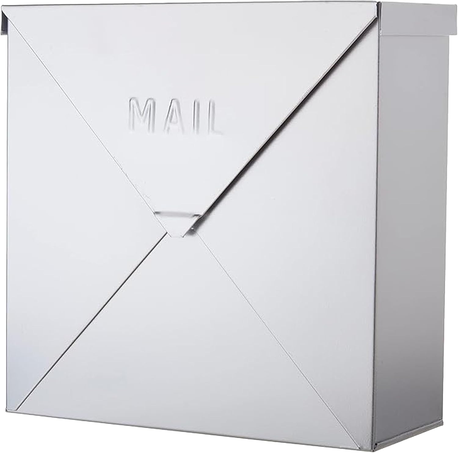 NACH Mailboxes for Outside Wall Mount, 10 x 10 x 4 inch Black Mailbox, Waterproof Mailboxes for Outside - Chicago Style Mail Box