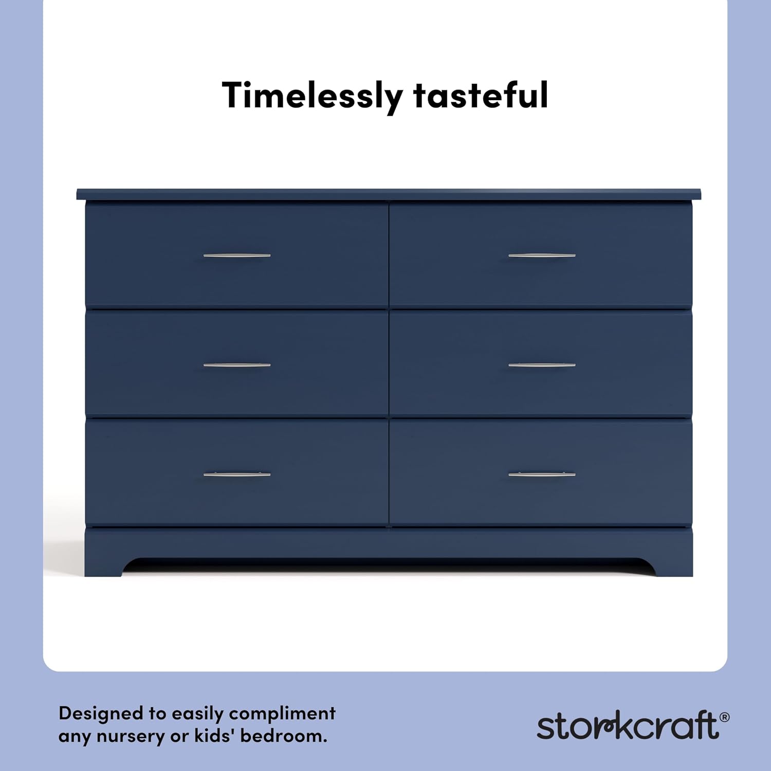 Storkcraft Brookside 2 Drawer Changing Table Dresser, Pebble Gray