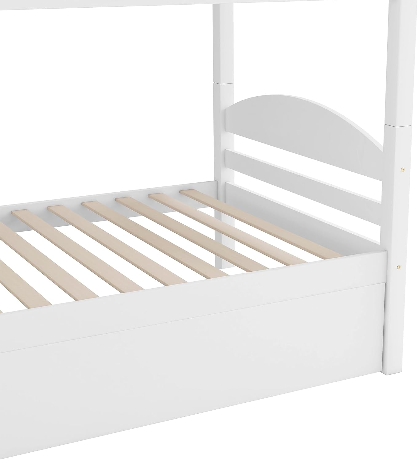 Harper & Bright Designs Twin L-Shaped Bunk Bed with Trundle, Can be Divided into Two L-Shaped Beds, No Spring Box Needed (Grey)