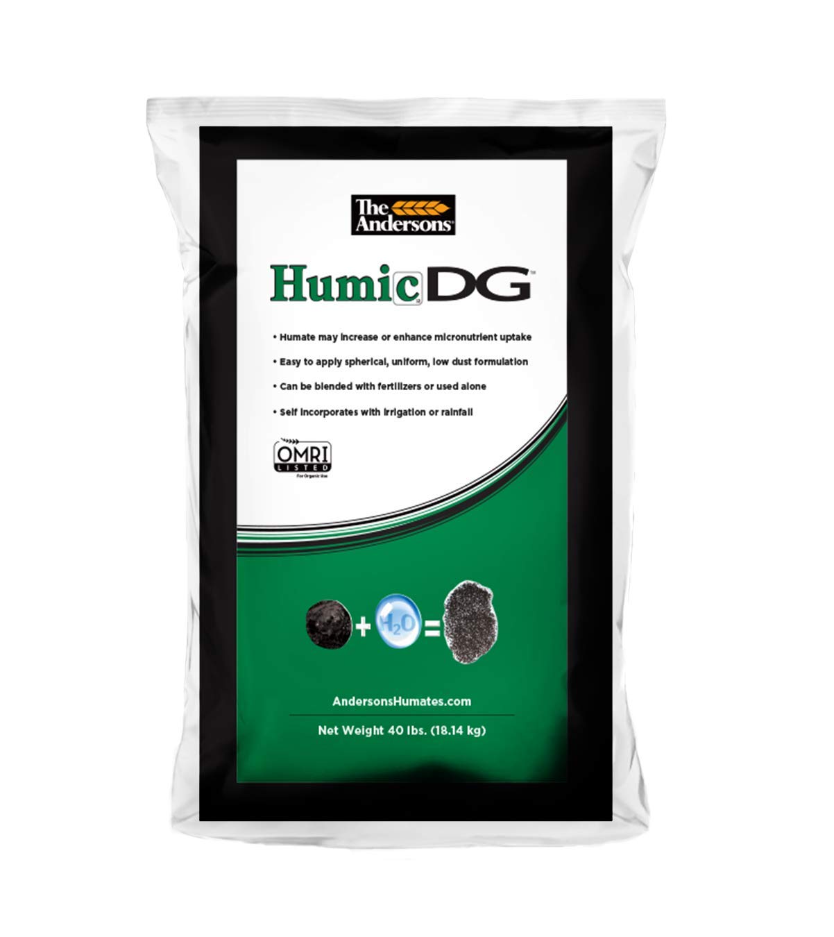 The Andersons Humic DG Organic Soil Amendment - Covers up to 40,000 sq ft (40 lb)