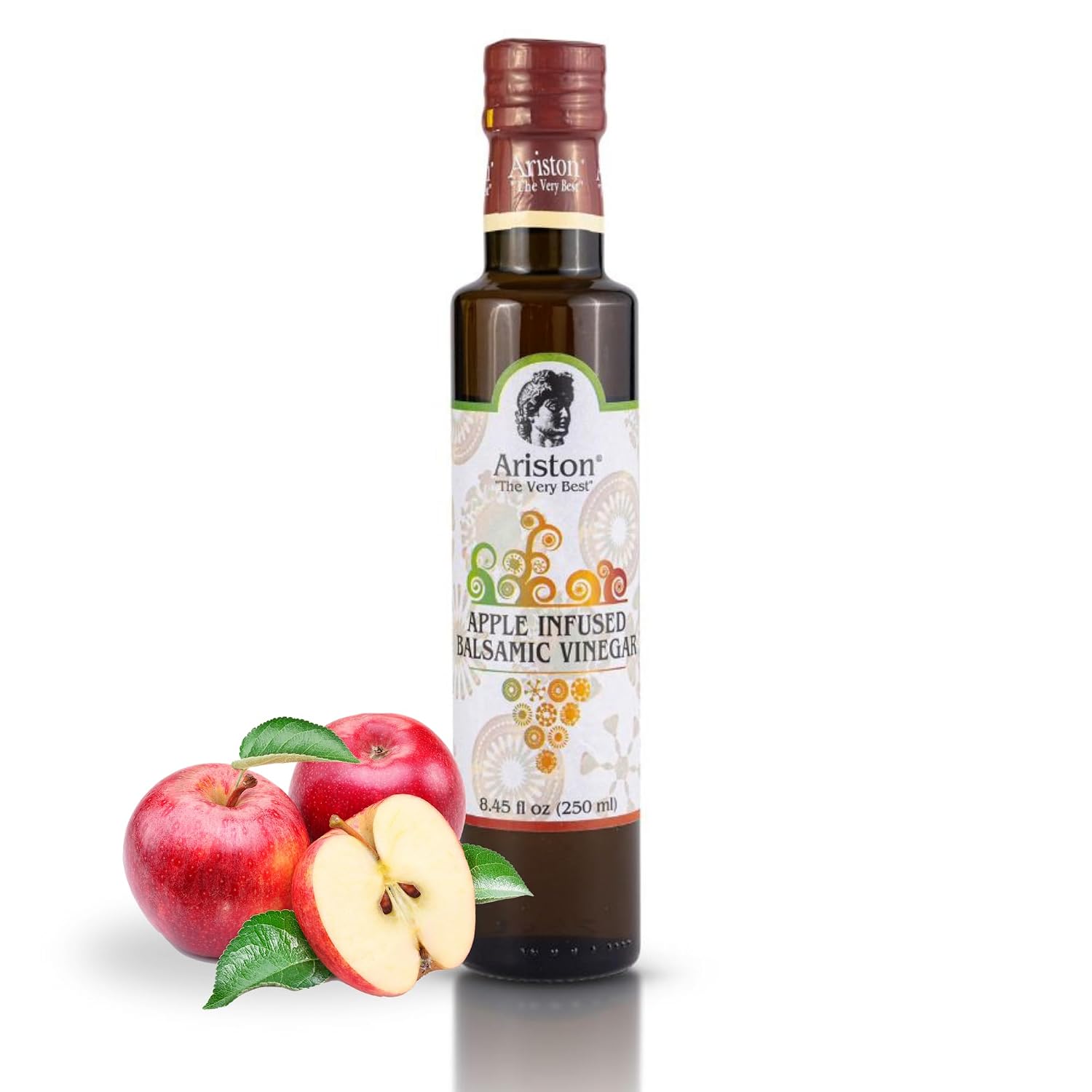 Ariston Aged Balsamic Vinegar of Modena, Traditional Flavored, 16.9 Fl Oz | Organic Gourmet Italian Vinegar, Oak Barrel Aged, Perfect for Salads, Pasta & Finishing Dishes, No Added Sugar, Vegan