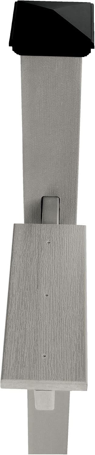Highwood AD-MLBX1-CGE Hazelton Mailbox Post, Coastal Teak