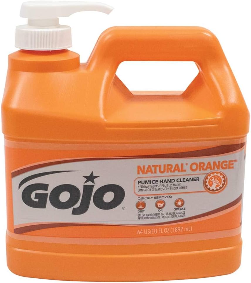 Gojo 0958-04 1/2 Gallon Pump Bottle Gray Natural Orange B