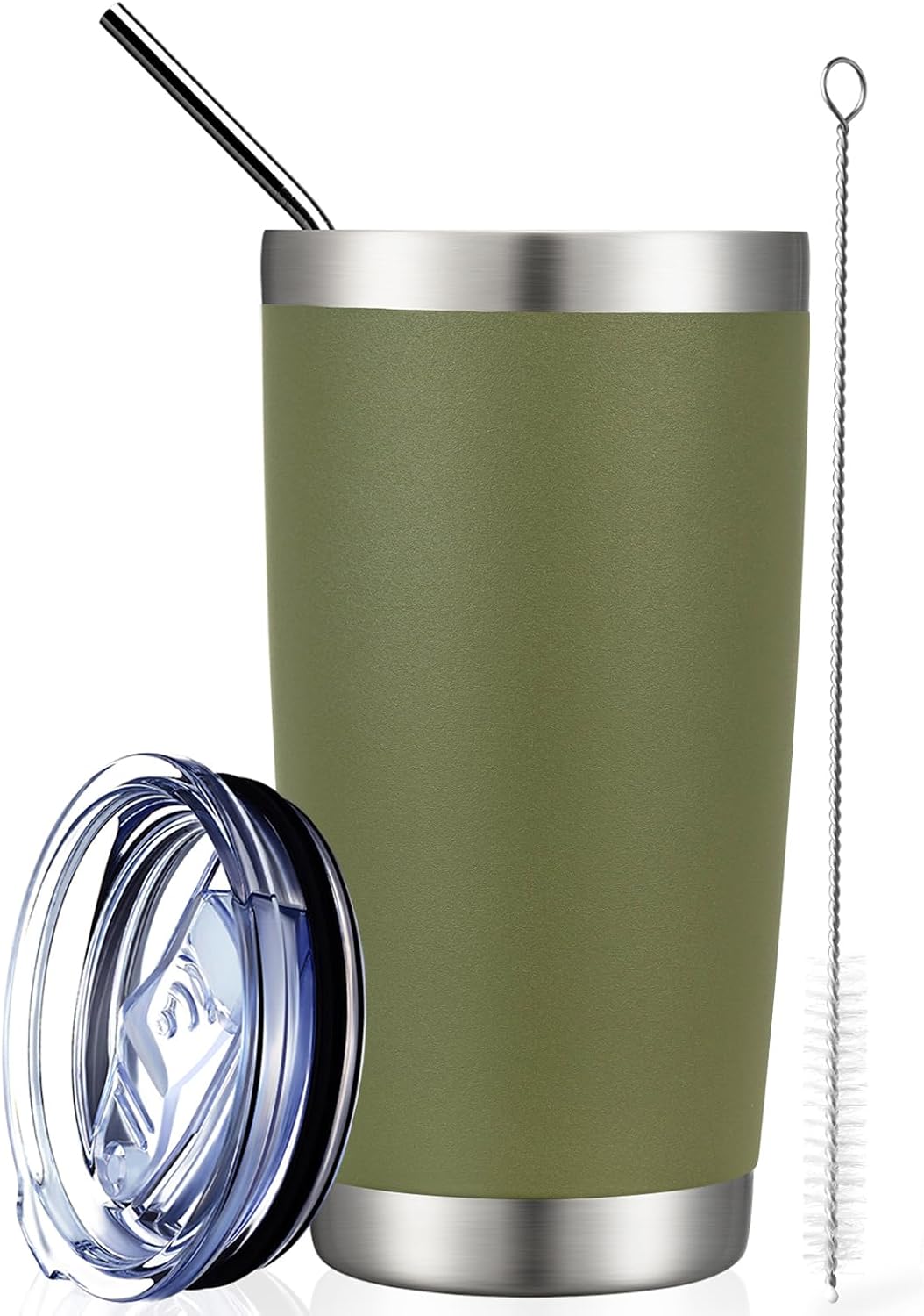 COMOOO 20oz Double Wall Vacuum Insulated Travel Mug