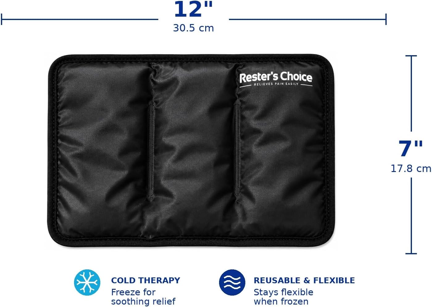 Gel Soft Flexible Ice Pack for Injuries Reusable - (Large: 11"x14.5") for Hip, Shoulder, Knee, Back - Comfy Cold Pack Compress for Swelling, Bruises, Surgery