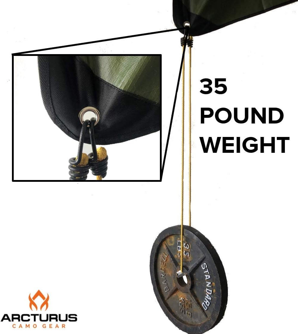 Arcturus Insulated Tarp, Reusable Heavy Duty Thermal Survival Blanket – 60x82in, Reflects 90% Body Heat, Waterproof, Windproof, 3-Layer Design, Reinforced Grommets, Olive Green | Reflective Mylar, Waterproof & Windproof, Reinforced Grommets for Tarp Setu…