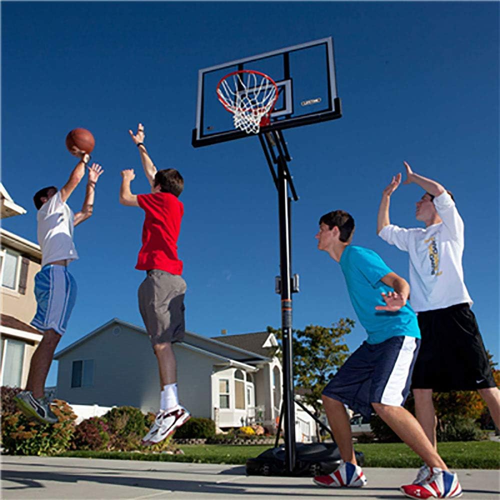 Lifetime 90061 Portable Basketball System, 52 Inch Shatterproof Backboard,Black