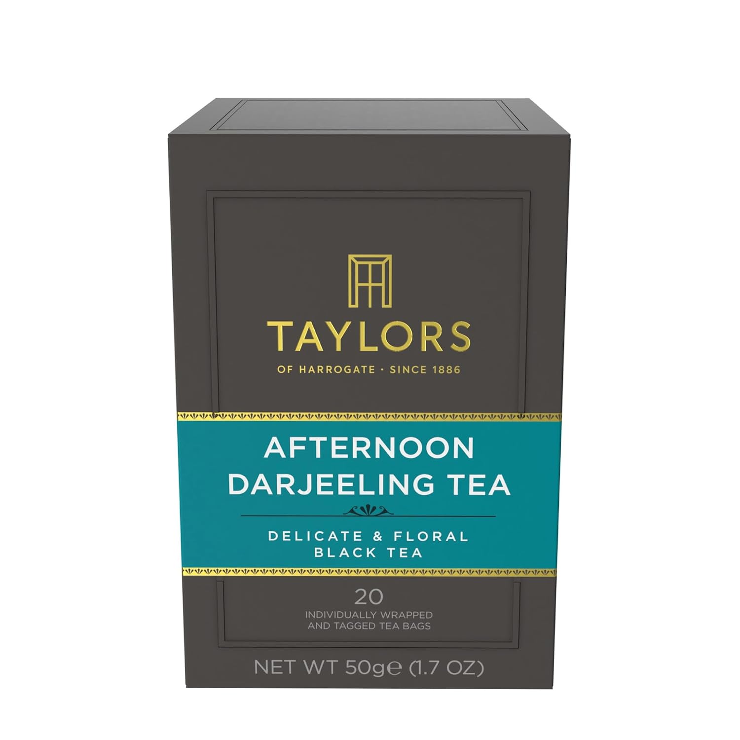 Taylors of Harrogate Green Tea with Jasmine, Individually Wrapped Bags, 20 Count (Pack of 1), Delicate, Floral & Sweet, Caffeinated, Enjoy Hot or Iced, 20 Teabags