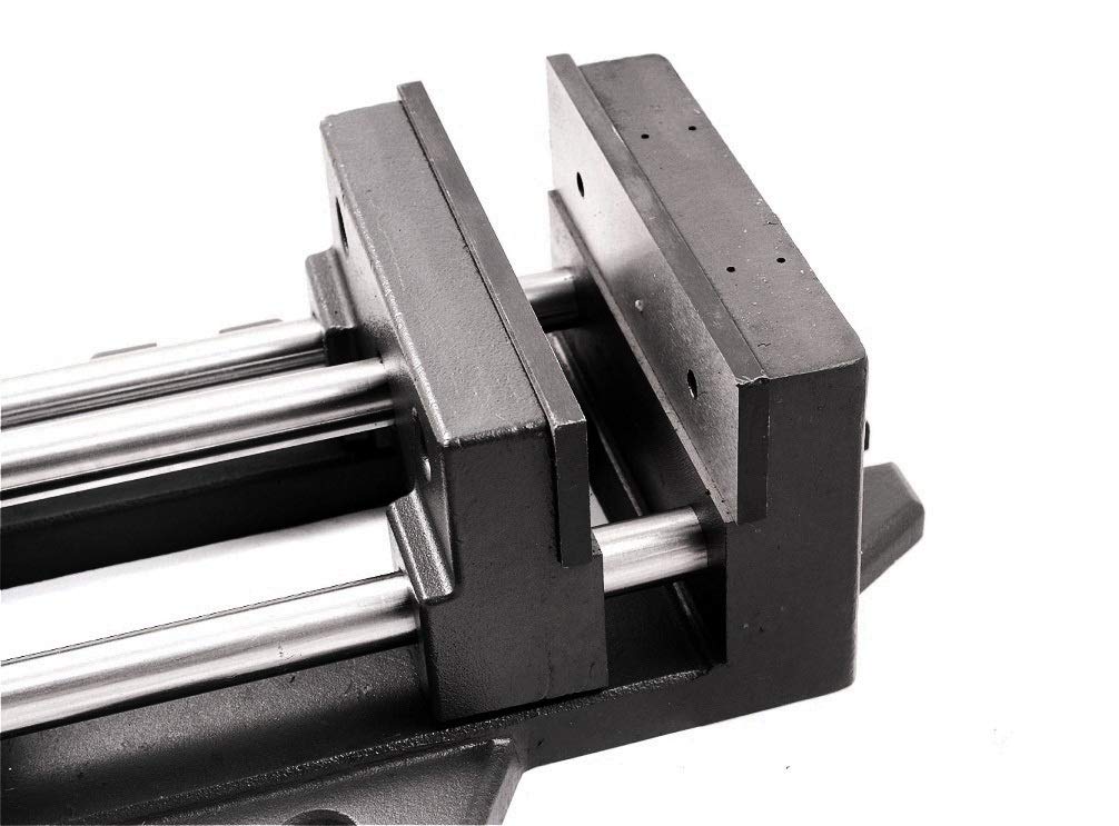 HHIP 3900-0183 Pro-Series High Grade Iron Quick Slide Drill Press Vise, 3" Width x 1.25" Depth Jaw, 3.5" Jaw Opening (Pack of 1), Silver
