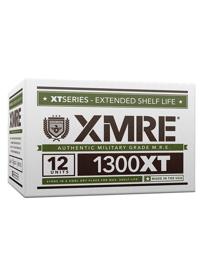 XMRE 1300XT MRE Meals 2022 Bulk | Military Grade | For Survival Kits & Hurricane Preparedness Items | Emergency Food Supplies | Food Packs w/