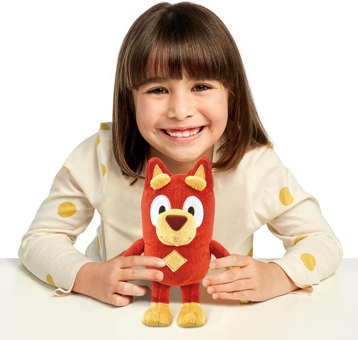 Bingo & Bluey Plush Toys 2-Pack, Soft Deluxe Fabric, Embroidered