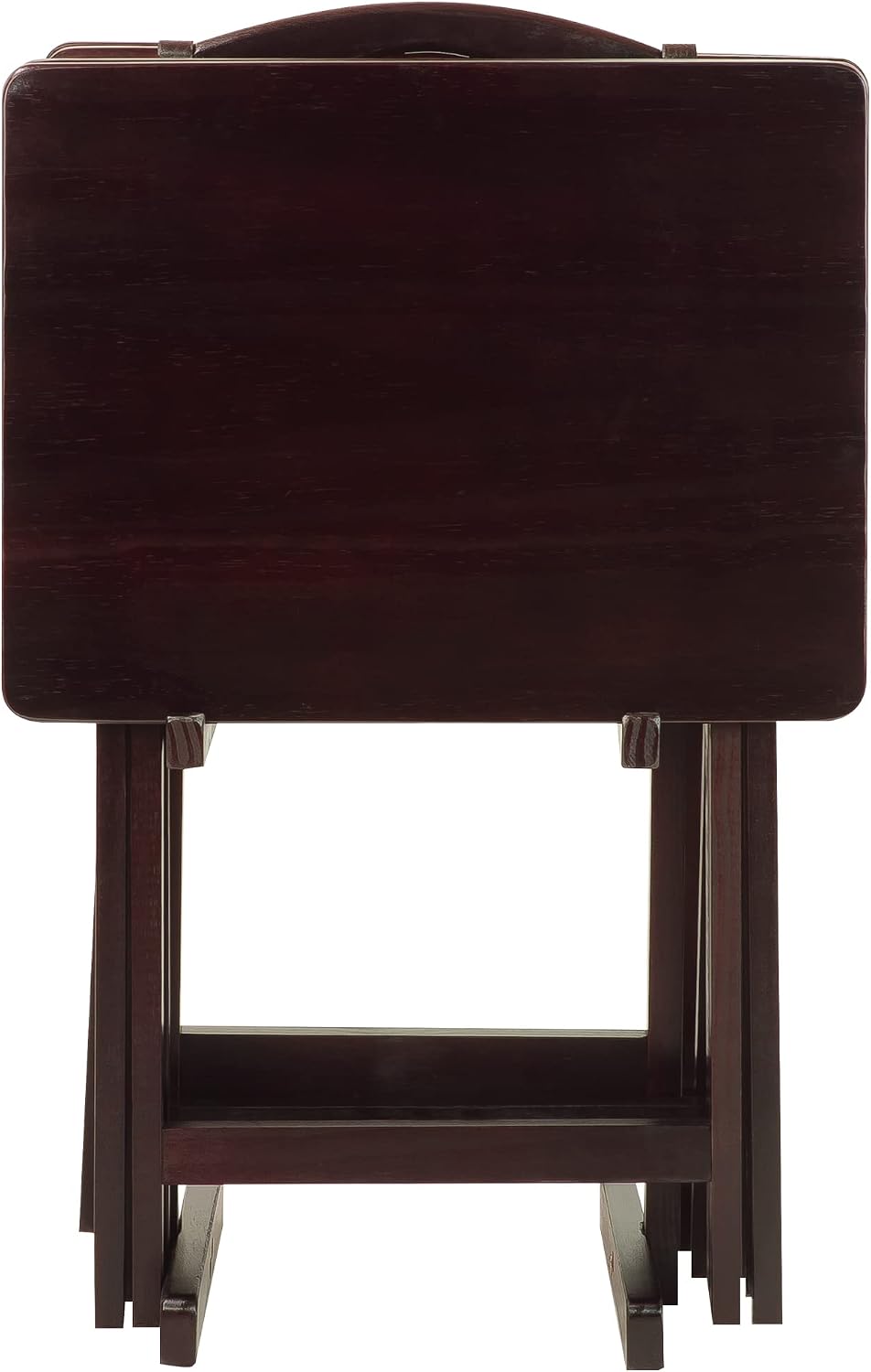 Casual Home 5 Piece Tray Table Set, Espresso