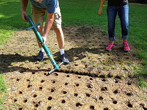 5-IN-1 Lawn Tool and Garden Tool, Bulb Planter, Weeder, Sod Plugger, Annual Planter, Soil Test
