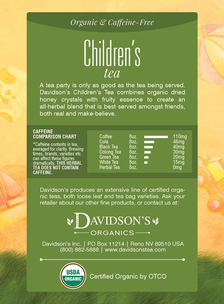 Davidson's Organics, Yerba Mate, 100-count Unwrapped Tea Bags