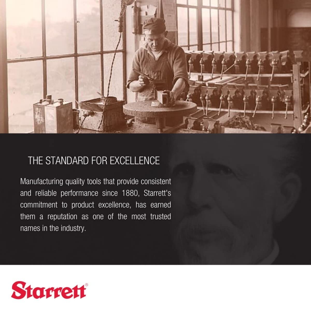 Starrett Steel Drive Pin Punch Set with Knurled Grip for Precise Positioning and Secure Holding - Hardened and Tempered Steel