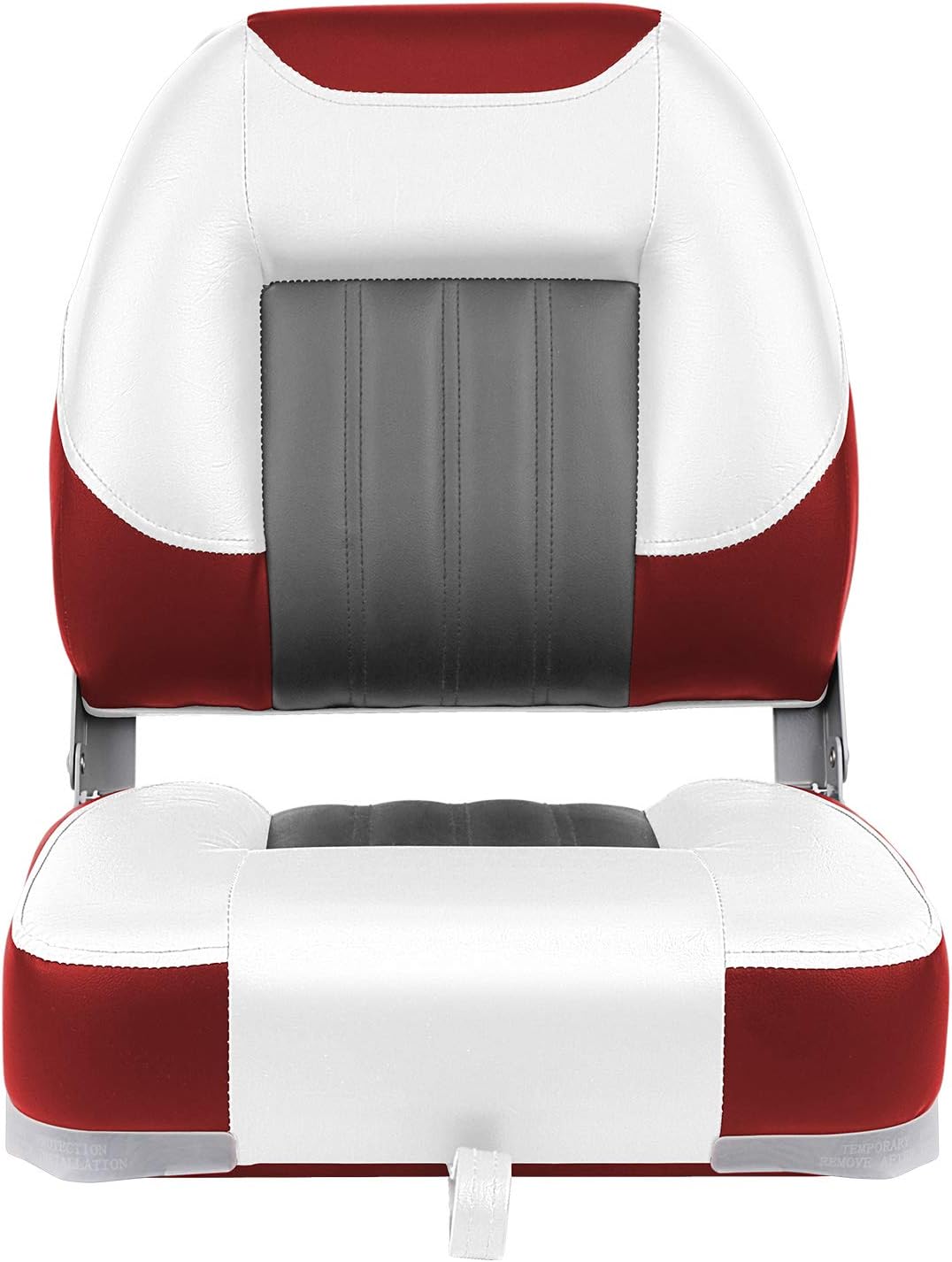 XGEAR Fold-Down Boat Seat, Low Back Fishing Boat Chair