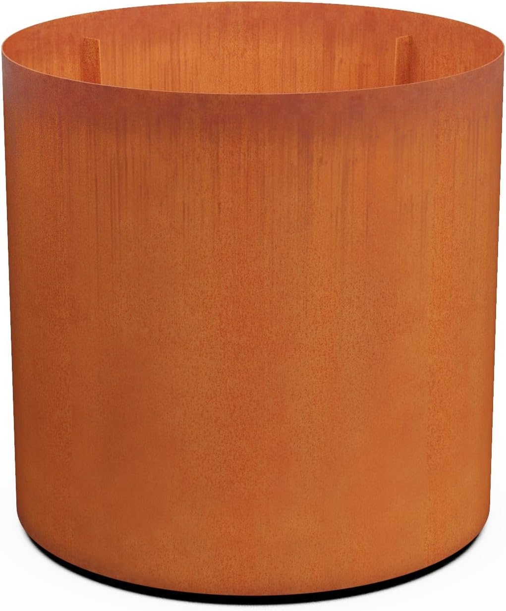 Plantercraft Large Round Planters for Outdoor Plants - 24 Inch Corten Steel Planter for Patio