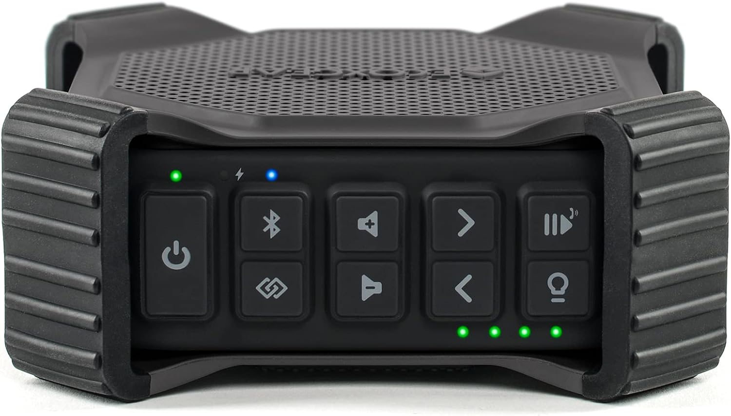 ECOXGEAR EcoEdge Plus GDI-EXEGPL410 Rugged Waterproof Floating Portable Bluetooth Wireless 20 Watt Smart Speaker with Bottle Opener and LED Party