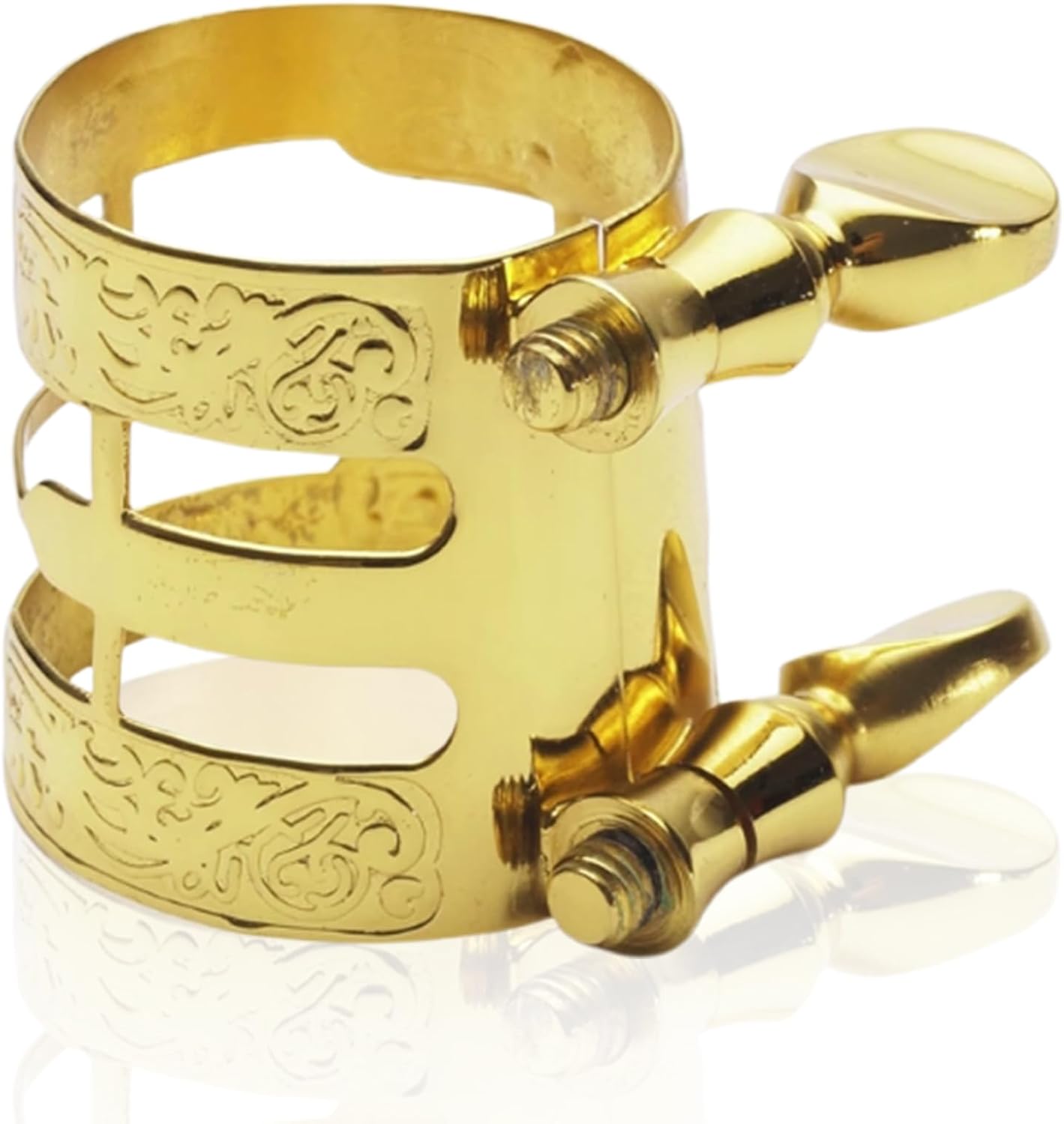 Alto Sax Ligature, Metal Alto Saxophone Ligature,Saxophone Gold Ligature Fastener