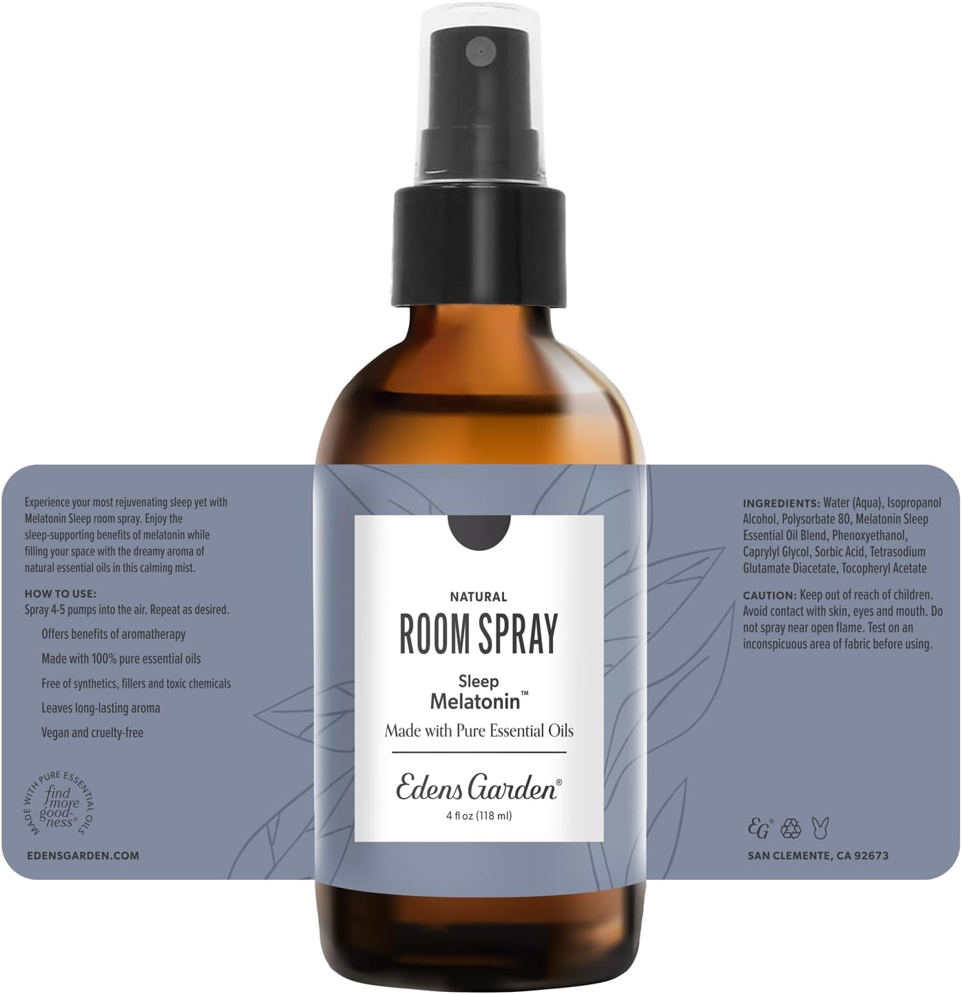 Edens Garden Fighting Five Natural Room & Linen Spray 4 fl oz (118 ml)