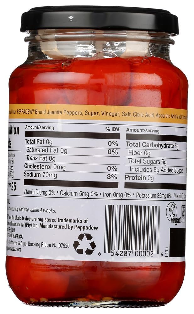 Peppadew Whole Piquante Peppers Mild (400g)