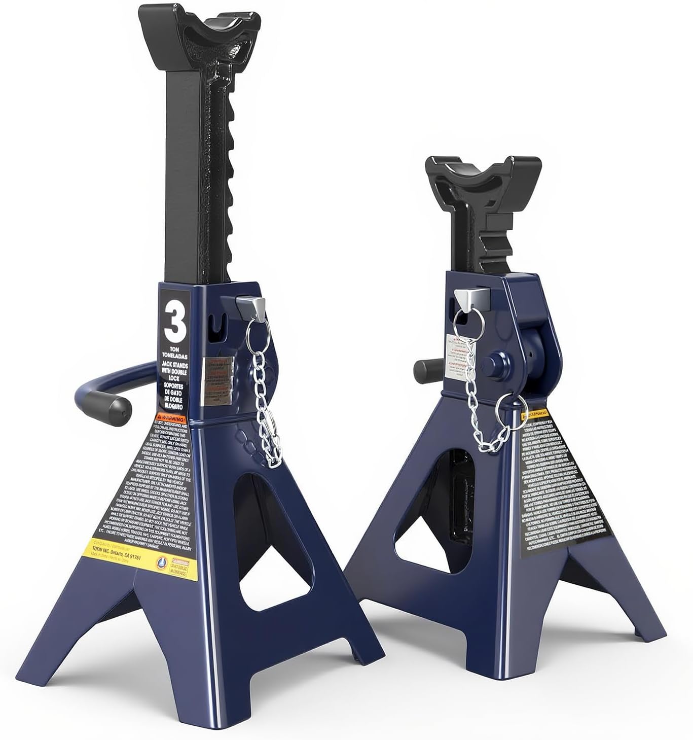 TCE TCE40753 Torin Steel Under Hoist Jack Stand: 3/4 Ton (1,500 lb) Capacity, Blue
