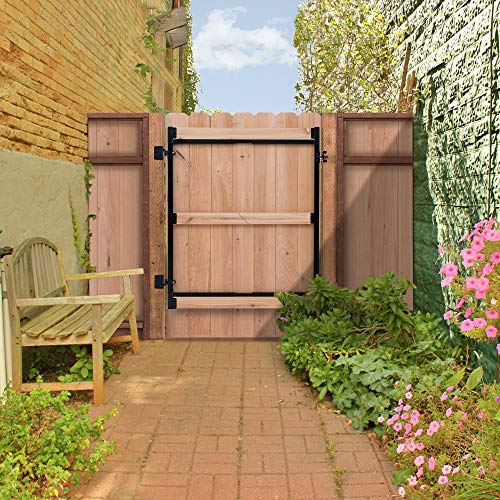 Adjust-A-Gate Steel Frame Anti Sag Adjustable, 60 inches to 96 inches, 2 Pack, with Gate Building Kit, 36 inches to 60 inches
