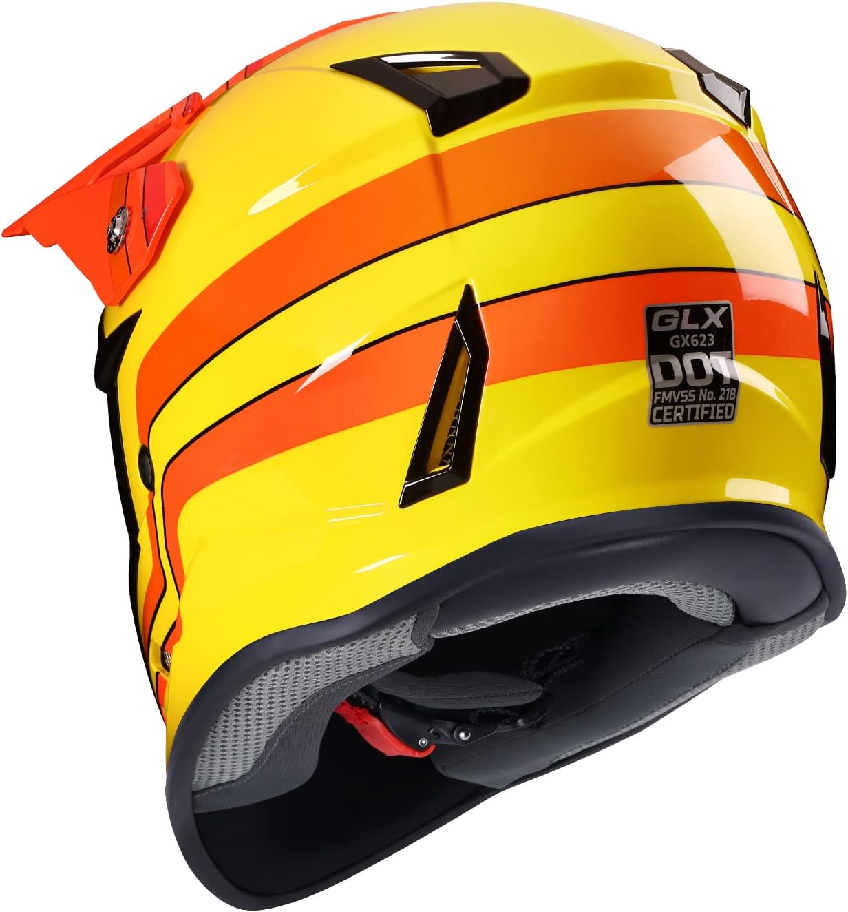 GLX GX623 Youth ATV & Dirt Bike Helmet Combo, DOT | Adult-Level Safety for Kids: Premium, full-grown protection engineered into a comfortable, youth-sized package
